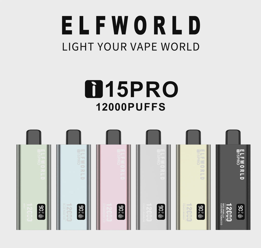 ELFWORLD I15 PRO 12000 RECHARGEABLE DISPOSABLE