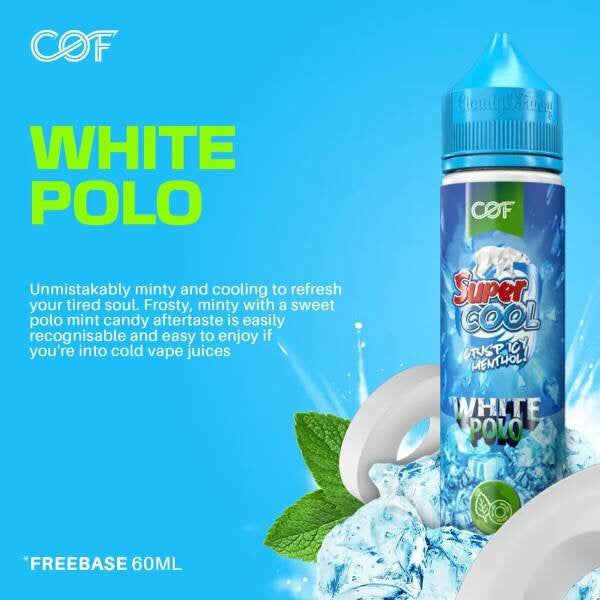 CLOUDY O FUNKY SUPER COOL WHITE POLO