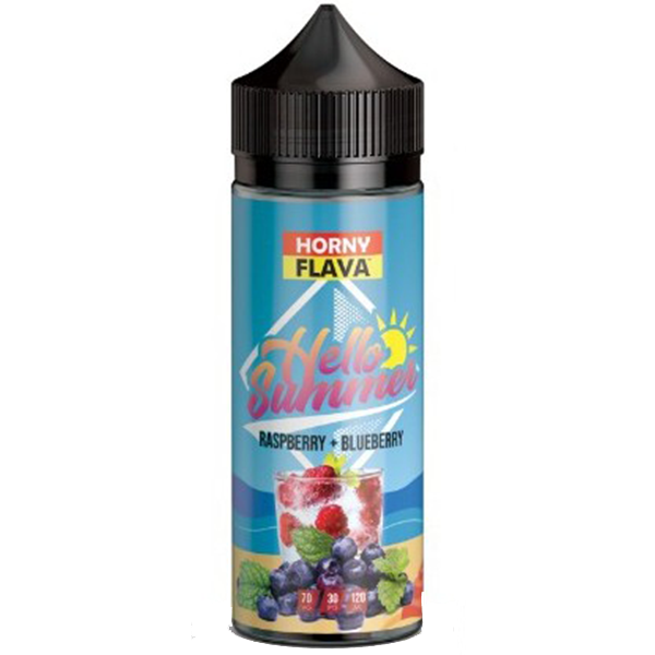 Horny Flava Summer Edition Raspberry & Blueberry 120ml FREEBASE | 30ml SALT