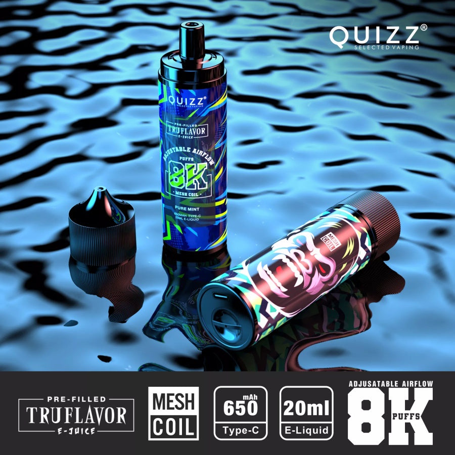 Quizz QD62-V2 Disposable Vape Kit 8000 Puffs 20ml