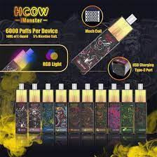 HCOW- iMonster 6000 puffs 5% 14ml RGB light